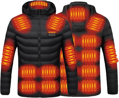 21-Zone Heated Jacket – USB-Powered Warmth for Men & Women, Perfect for Autumn & Winter Outdoor Adventures