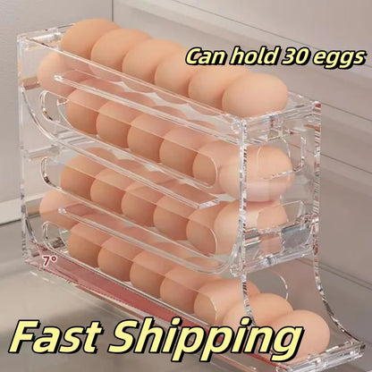 Automatic Roll-out Egg Storage Device