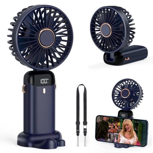 Rechargeable Portable Neck Fan - Mini Air Conditioner & Cooler with USB Charging