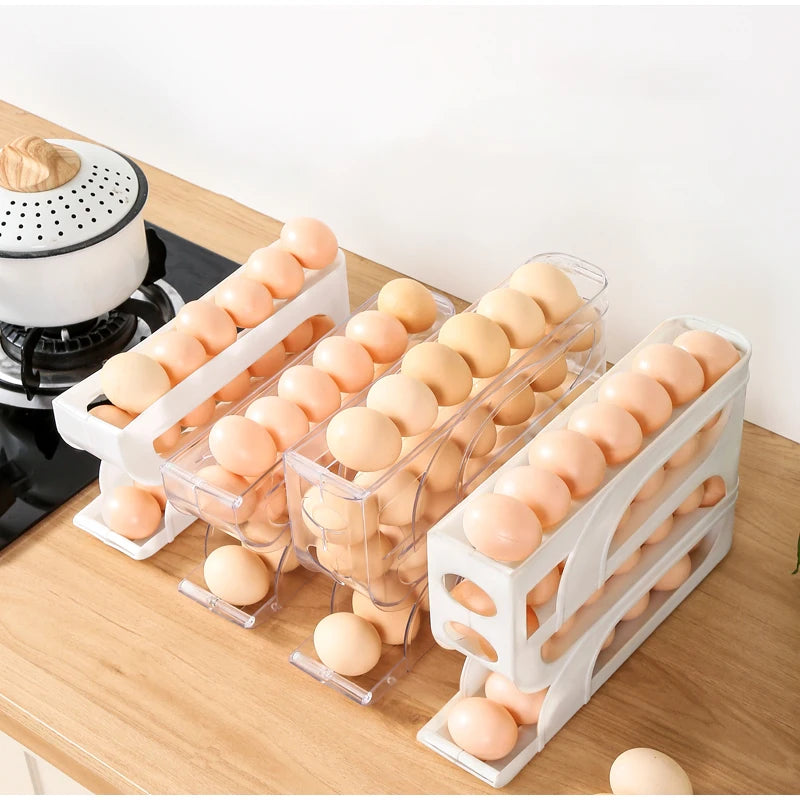 Automatic Roll-out Egg Storage Device